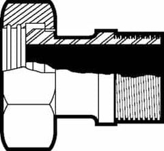 VNE - 2-1/2" Bevel Seat Style Sanitary Stainless Steel Pipe Adapter - Exact Industrial Supply