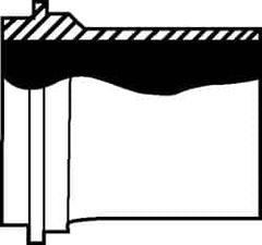 VNE - 3", John Perry Style, Sanitary Stainless Steel Pipe Long Welding Ferrule - Plain x Plain Connection, Grade 316L - Benchmark Tooling