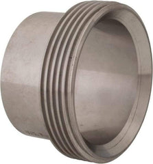 VNE - 2-1/2", Bevel Seat Style, Sanitary Stainless Steel Pipe Welding Ferrule - Threaded Connection, Grade 316/316L - Benchmark Tooling