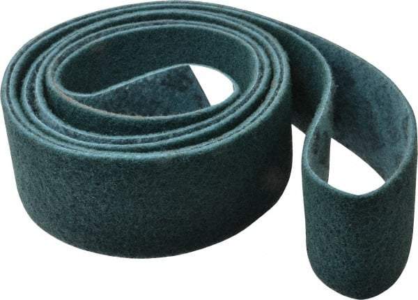 3M - 3" Wide x 132" OAL, Talc Abrasive Belt - Talc, Nonwoven, Series SC-BL - Benchmark Tooling