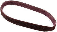 3M - 3/4" Wide x 20-1/2" OAL, Aluminum Oxide Abrasive Belt - Aluminum Oxide, Medium, Nonwoven, Series SC-BS - Benchmark Tooling