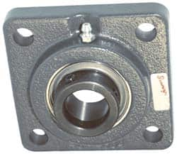 Browning - 1-1/2" ID, 5-1/8" OAL x 5-1/8" OAH 4-Bolt Flange - 4,467 Lb Static Cap, 7,340 Lb Dyn Cap, 4" Btw Mnt Hole Ctrs, Cast Iron - Benchmark Tooling