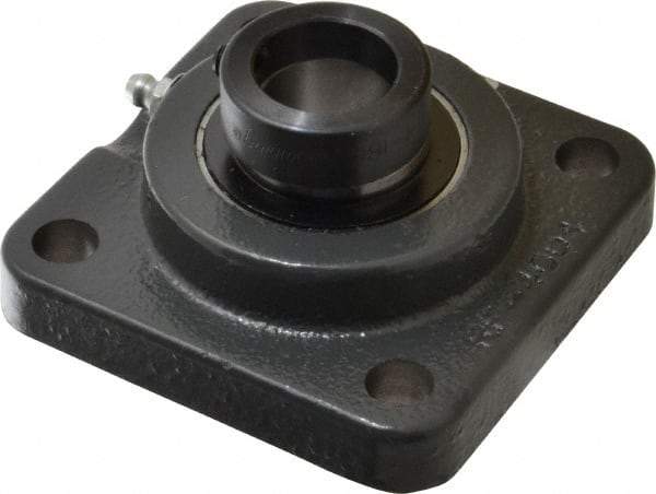 Browning - 1" ID, 3-3/4" OAL x 3-3/4" OAH 4-Bolt Flange - 1,651 Lb Static Cap, 2,801 Lb Dyn Cap, 2-3/4" Btw Mnt Hole Ctrs, Cast Iron - Benchmark Tooling