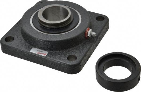 Browning - 1-1/2" ID, 5-1/8" OAL x 5-1/8" OAH 4-Bolt Flange - 4,467 Lb Static Cap, 7,340 Lb Dyn Cap, 4" Btw Mnt Hole Ctrs, Cast Iron - Benchmark Tooling