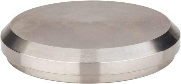 VNE - 4", Bevel Seat Style, Sanitary Stainless Steel Pipe End Cap - Plain End Cap Connection, Grade 316/316L - Benchmark Tooling