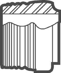 VNE - 1", Weld Style, Sanitary Stainless Steel Pipe Adapter - MNPT x Butt Weld Connection, Grade 304 - Benchmark Tooling