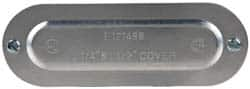 Cooper Crouse-Hinds - 1-1/4" & 1-1/2" Trade, Aluminum Conduit Body Cover Plate - Use with Series 5 Conduit Outlet Bodies - Benchmark Tooling