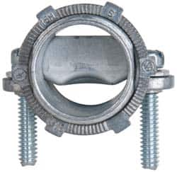 Cooper Crouse-Hinds - 3/4" Trade, Die Cast Zinc Squeeze Clamp Straight FMC Conduit Connector - Noninsulated - Benchmark Tooling