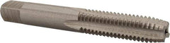 Interstate - 3/8-16 UNC 4 Flute Bright Finish High Speed Steel Straight Flute Standard Hand Tap - Plug, Right Hand Thread, 2-15/16" OAL, H11 Limit, 0.005" Oversize - Exact Industrial Supply