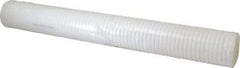 Parker - 2-1/2" OD, 5µ, Polyolefin Thermal Bonded Cartridge Filter - 20" Long - Benchmark Tooling