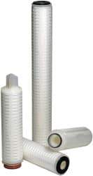 Parker - 2-1/2" OD, 1µ, Polypropylene Absolute Rated-Pleated-Melt Blown Cartridge Filter - 10" Long - Benchmark Tooling