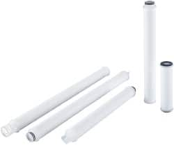 Parker - 2-1/2" OD, 5µ, Polypropylene Pleated-Melt Blown & Spun Bonded Cartridge Filter - 20" Long - Benchmark Tooling