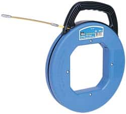 Ideal - 200 Ft. Long x 3/16 Inch Wide, 3/16 Inch Thick, Fiberglass Fish Tape - 1,600 Lb. Pulling Strength - Benchmark Tooling