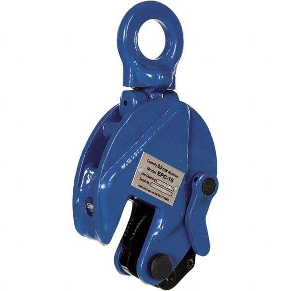 Vestil - 1,000 Lbs. Load Capacity Plate Clamp - 0.6 Inch Max Thickness, 1.56 Inch Throat Depth and 1.1 Inch Bale Opening - Benchmark Tooling