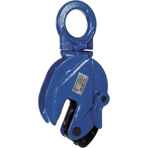 Vestil - 4,000 Lbs. Load Capacity Plate Clamp - 1 Inch Max Thickness, 2.9 Inch Throat Depth and 2.3 Inch Bale Opening - Benchmark Tooling