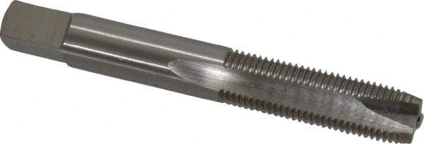 Interstate - 3/8-24 UNF, 3 Flute, Bright Finish, High Speed Steel Spiral Point Tap - Plug Chamfer, Right Hand Thread, 2-15/16" OAL - Exact Industrial Supply