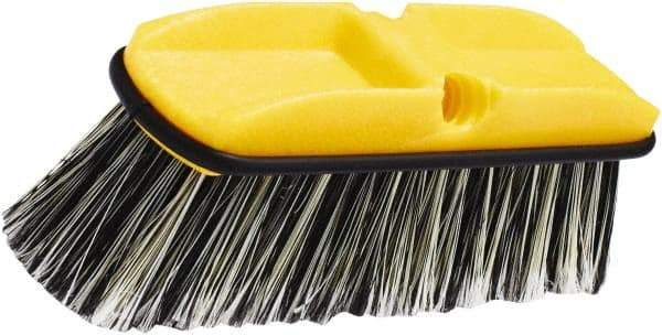 Rubbermaid - 2-1/2" Bristle Length, Synthetic Wash Brush - 10" OAL, Gray, Plastic Block - Benchmark Tooling