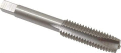 Interstate - 7/16-14 UNC, 3 Flute, Bright Finish, High Speed Steel Spiral Point Tap - Plug Chamfer, Right Hand Thread, 3-5/32" OAL - Exact Industrial Supply
