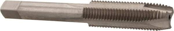 Interstate - 7/16-20 UNF, 3 Flute, Bright Finish, High Speed Steel Spiral Point Tap - Plug Chamfer, Right Hand Thread, 3-5/32" OAL - Exact Industrial Supply