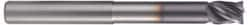 Accupro - 1" Diam 4 Flute Solid Carbide 0.06" Corner Radius End Mill - Benchmark Tooling