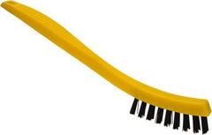 Rubbermaid - 0.6" Bristle Length, Polypropylene Scrub Brush - 8-1/2" OAL, Black, Plastic Block - Benchmark Tooling