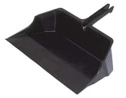 Rubbermaid - 18" Wide x 7-3/4" High Handheld Dustpan - Plastic Body, 6-1/2" Plastic Handle, Black - Benchmark Tooling