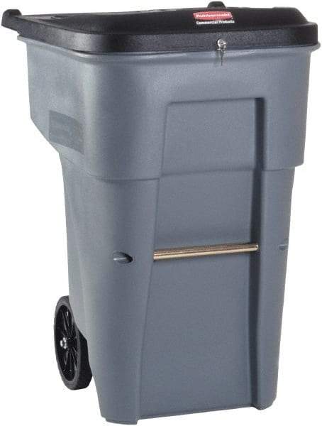 Rubbermaid - 65 Gal Gray Rectangle Confidential Document Container - 41.8" High x 32.3" Long x 25.3" Wide - Benchmark Tooling