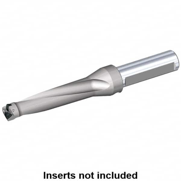 Kennametal - 3.94" Max Drill Depth, 4xD, 25mm Diam, Indexable Insert Drill - 1" Shank Diam, Straight Shank - Benchmark Tooling