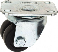 E.R. Wagner - 2" Diam x 2-15/16" OAH Standard Caster - 2-15/16 Inch Overall Height, For Medium Duty - Benchmark Tooling