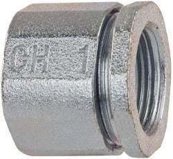 Cooper Crouse-Hinds - 1" Trade, Malleable Iron Threaded Rigid/Intermediate (IMC) Conduit Coupling - Noninsulated - Benchmark Tooling