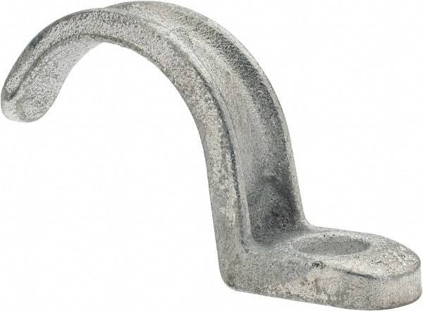 Cooper Crouse-Hinds - 1-1/4" Pipe, Malleable Iron, Conduit Clamp - 1 Mounting Hole - Benchmark Tooling