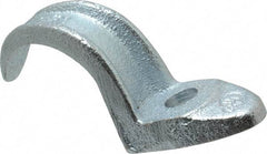 Cooper Crouse-Hinds - 1-1/2" Pipe, Malleable Iron, Conduit Clamp - 1 Mounting Hole - Benchmark Tooling