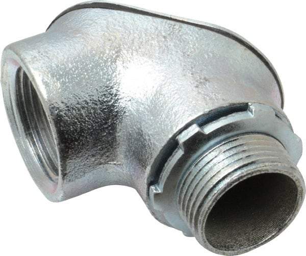 Cooper Crouse-Hinds - 1" Trade, Malleable Iron Threaded Angled Rigid/Intermediate (IMC) Conduit Elbow - Insulated - Benchmark Tooling