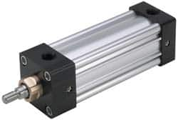 Parker - 4" Stroke x 3-1/4" Bore Double Acting Air Cylinder - 1/2 Port, 3/4-16 Rod Thread, 250 Max psi, -10 to 165°F - Benchmark Tooling