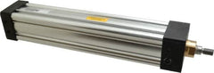 Parker - 10" Stroke x 2" Bore Double Acting Air Cylinder - 3/8 Port, 7/16-20 Rod Thread, 250 Max psi, -10 to 165°F - Benchmark Tooling