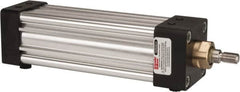 Parker - 5" Stroke x 2" Bore Double Acting Air Cylinder - 3/8 Port, 7/16-20 Rod Thread, 250 Max psi, -10 to 165°F - Benchmark Tooling