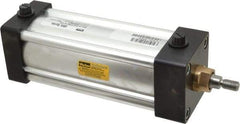 Parker - 5" Stroke x 2-1/2" Bore Double Acting Air Cylinder - 3/8 Port, 7/16-20 Rod Thread, 250 Max psi, -10 to 165°F - Benchmark Tooling