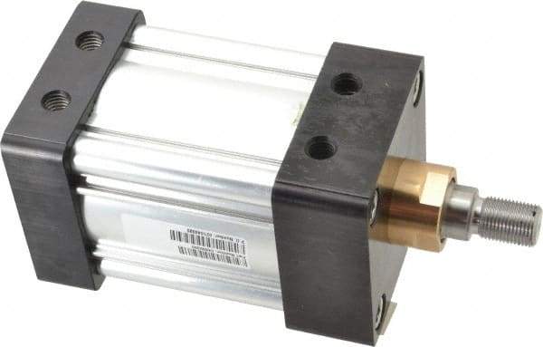 Parker - 2" Stroke x 3-1/4" Bore Double Acting Air Cylinder - 1/2 Port, 3/4-16 Rod Thread, 250 Max psi, -10 to 165°F - Benchmark Tooling
