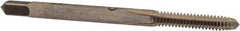 Interstate - #5-36 UNS 3B 3 Flute Bright Finish High Speed Steel Straight Flute Standard Hand Tap - Plug, Right Hand Thread, 1-15/16" OAL, H2 Limit, Oversize - Benchmark Tooling