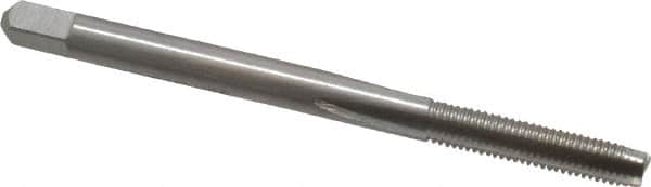 Interstate - #6-48 UNS 3 Flute Bright Finish High Speed Steel Straight Flute Standard Hand Tap - Bottoming, Right Hand Thread, 2" OAL, H2 Limit, Oversize - Exact Industrial Supply