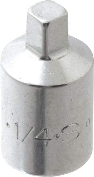 SK - 3/8" Drive, 1/4" Socket, Male Pipe Plug Socket - 4 Points, 1-1/8" OAL - Benchmark Tooling