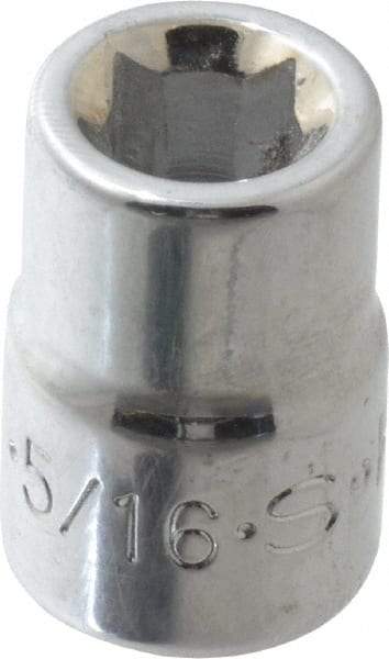 SK - 3/8" Drive, 5/16" Socket, Female Pipe Plug Socket - 4 Points, 1" OAL - Benchmark Tooling