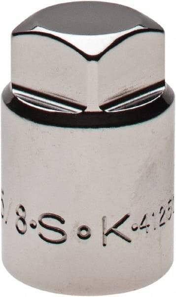 SK - 1/2" Drive, 5/8" Socket, Male Pipe Plug Socket - 4 Points, 1-3/8" OAL - Benchmark Tooling