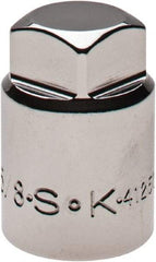 SK - 1/2" Drive, 5/8" Socket, Male Pipe Plug Socket - 4 Points, 1-3/8" OAL - Benchmark Tooling