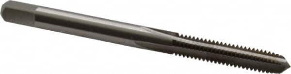 Interstate - #10-30 UNS 3B 4 Flute Bright Finish High Speed Steel Straight Flute Standard Hand Tap - Plug, Right Hand Thread, 2-3/8" OAL, H3 Limit, Oversize - Exact Industrial Supply