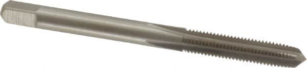 Interstate - #10-36 UNS 3B 4 Flute Bright Finish High Speed Steel Straight Flute Standard Hand Tap - Plug, Right Hand Thread, 2-3/8" OAL, H2 Limit, Oversize - Exact Industrial Supply