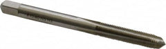 Interstate - #10-40 UNS 3B 4 Flute Bright Finish High Speed Steel Straight Flute Standard Hand Tap - Plug, Right Hand Thread, 2-3/8" OAL, H2 Limit, Oversize - Exact Industrial Supply