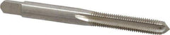 Interstate - 1/4-32 UNEF 4 Flute Bright Finish High Speed Steel Straight Flute Standard Hand Tap - Plug, Right Hand Thread, 2-1/2" OAL, H3 Limit, Oversize - Exact Industrial Supply