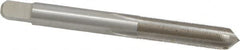 Interstate - 1/4-56 UNS 3B 4 Flute Bright Finish High Speed Steel Straight Flute Standard Hand Tap - Plug, Right Hand Thread, 2-1/2" OAL, H3 Limit, Oversize - Exact Industrial Supply