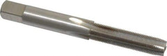 Interstate - 9/32-40 UNS 3B 4 Flute Bright Finish High Speed Steel Straight Flute Standard Hand Tap - Plug, Right Hand Thread, 2-23/32" OAL, H2 Limit, Oversize - Exact Industrial Supply